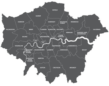 London Borough Event Venues Map